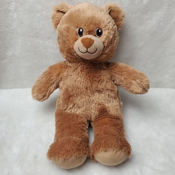 Build A Bear BABW Brown Teddy Bear Plush Lil Brownie Cub Eyes Stuffed Animal. - Picture 1 of 8